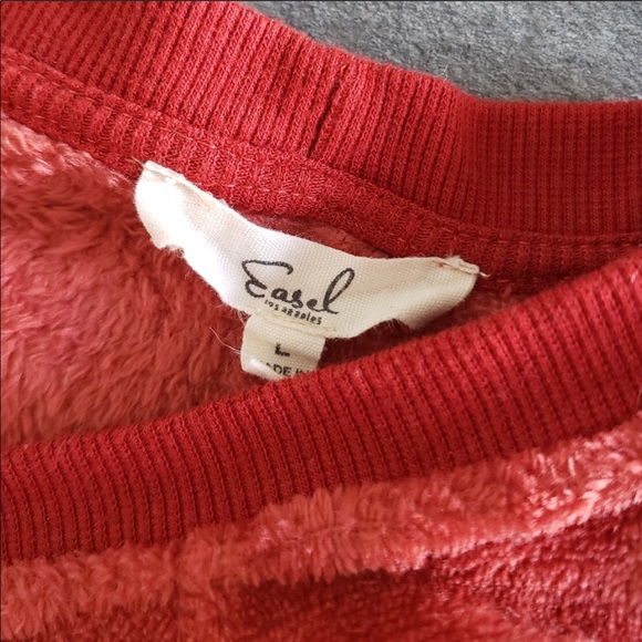 Easel Oversized Pullover Polyester Sweatshirt - Picture 3 of 5